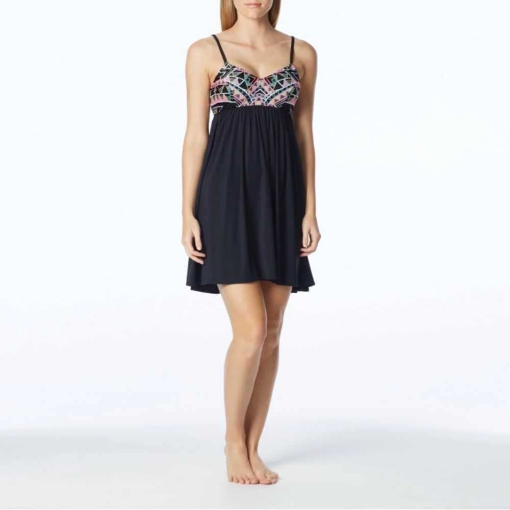 Coco Rave Women's Ari Printed Babydoll Cover-up Size Medium